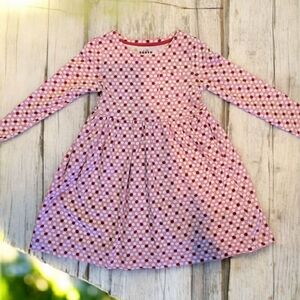 Boden Pink and White Polka Dot Dress